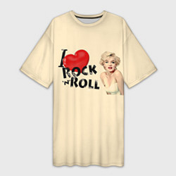 Женская длинная футболка NOSTALGIA FOR ROCK AND ROLL