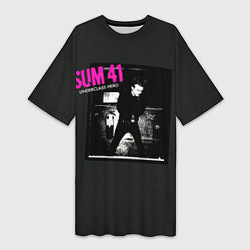 Футболка женская длинная Underclass Hero - Sum 41, цвет: 3D-принт