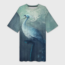 Женская длинная футболка Beautiful Peacock