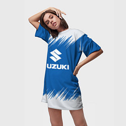 Футболка женская длинная Suzuki - sport, цвет: 3D-принт — фото 2