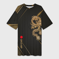 Женская длинная футболка Golden Dragon
