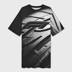 Футболка женская длинная Formula 1 - dark theme, цвет: 3D-принт