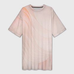 Женская длинная футболка Розовый бархат