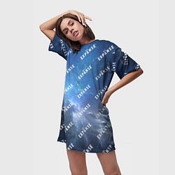 Футболка женская длинная The Expanse pattern, цвет: 3D-принт — фото 2