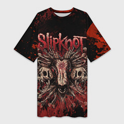 Женская длинная футболка Horror Slipknot