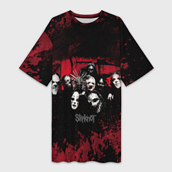 Женская длинная футболка Группа Slipknot