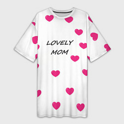 Женская длинная футболка LOVELY MOM