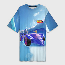 Женская длинная футболка Blaze the Cat - Team Sonic racing