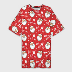 Женская длинная футболка Дед Мороз - Санта Клаус