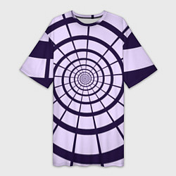 Женская длинная футболка Спираль - оптическая иллюзия