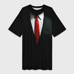 Женская длинная футболка Hitman