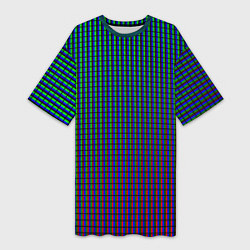 Женская длинная футболка Multicolored texture