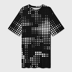 Женская длинная футболка Pixel art - abstraction