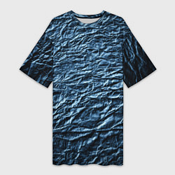 Женская длинная футболка Текстура мятой бумаги
