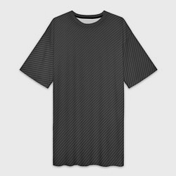 Женская длинная футболка Объёмный карбон - текстура