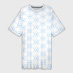 Женская длинная футболка Ясна3 - Небесная структура светлый