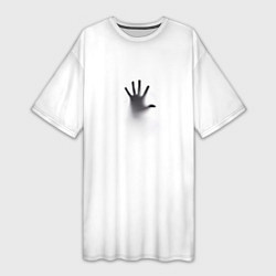 Футболка женская длинная Они всегда со мной, цвет: 3D-принт