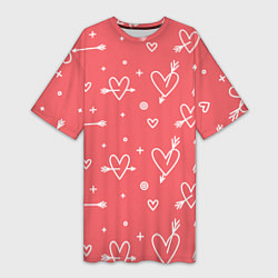 Женская длинная футболка Love is love