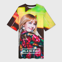 Женская длинная футболка Lisa Blackpink