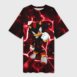 Женская длинная футболка Shadow the Hedgehog