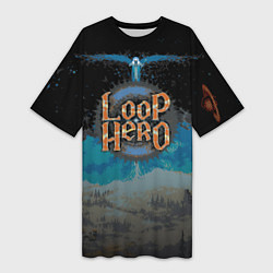 Женская длинная футболка Loop Hero world