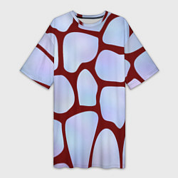 Женская длинная футболка Клеточная ткань