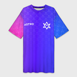 Женская длинная футболка Astro pattern