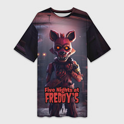 Женская длинная футболка Five Nights at Freddys Mangle