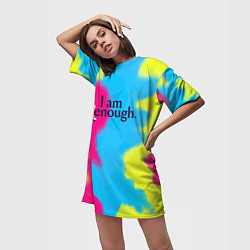 Футболка женская длинная I Am Kenough Tie-Dye, цвет: 3D-принт — фото 2