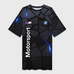 Женская длинная футболка BMW Motorsport - плиты с эффектом свечения