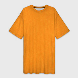 Женская длинная футболка Жёлто-оранжевый текстура однотонный