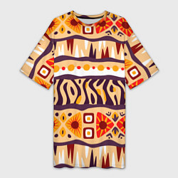 Женская длинная футболка Africa pattern