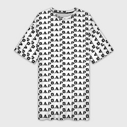 Женская длинная футболка BAP kpop steel pattern