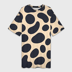 Женская длинная футболка Пятнышки леопарда