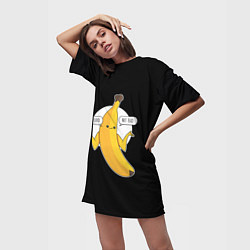 Футболка женская длинная Not good - not bad, цвет: 3D-принт — фото 2