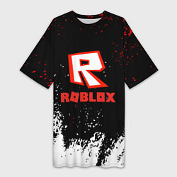 Женская длинная футболка Roblox текстура мобайл
