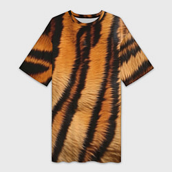 Женская длинная футболка Тигровая шкура