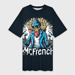 Женская длинная футболка Mr French