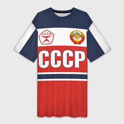 Женская длинная футболка Союз Советских Социалистических Республик - СССР