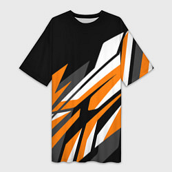 Женская длинная футболка Corner lines