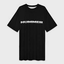 Женская длинная футболка Hummer logo