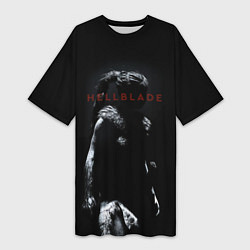 Женская длинная футболка Hellblade