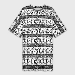 Женская длинная футболка Боги индейцев хайда - Кокопелли