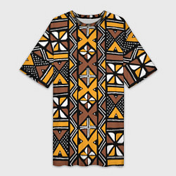Женская длинная футболка Африканский мавританский узор
