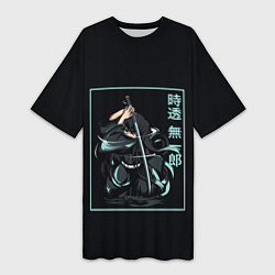 Женская длинная футболка Muichiro Tokito клинок рассекающий демонов