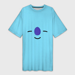 Футболка женская длинная BT21-Koya, цвет: 3D-принт