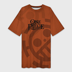 Футболка женская длинная One Piece Usopp, цвет: 3D-принт