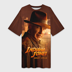 Женская длинная футболка Indiana Jones and the Great Circle