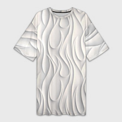 Женская длинная футболка Рельефный узор
