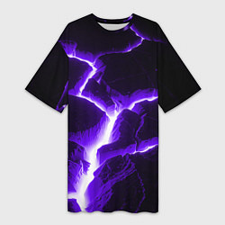 Футболка женская длинная The rift, цвет: 3D-принт